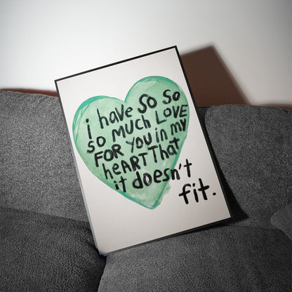 MY love doesn´t fit