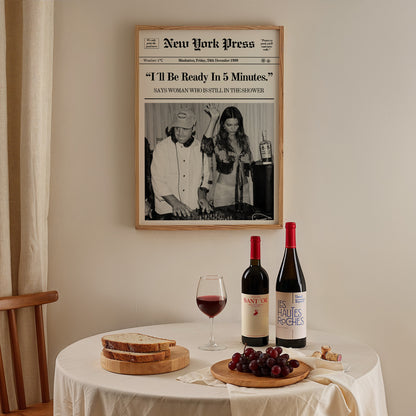 I´ll be ready in 5 Minutes.