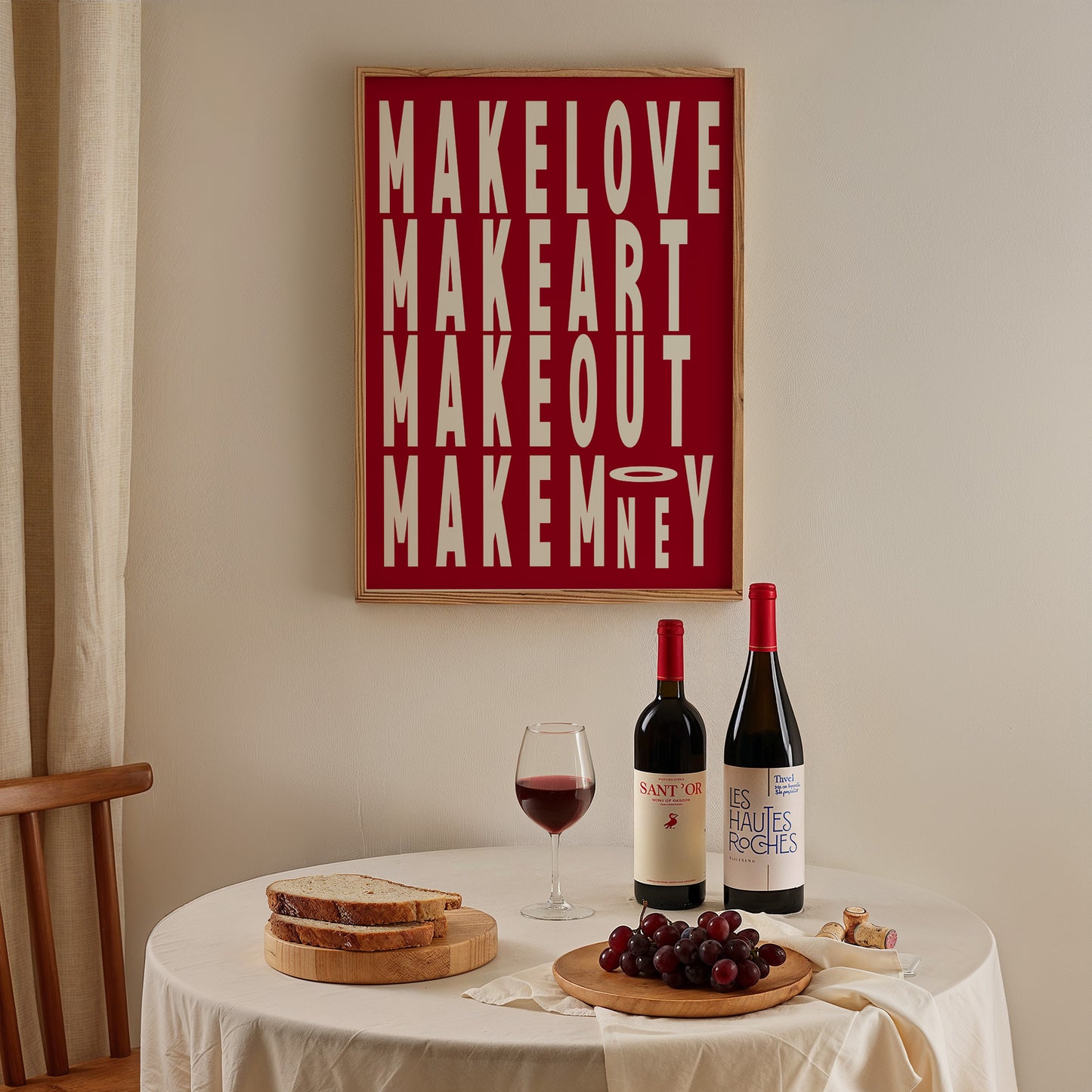 Make Love, Art, Out & Money