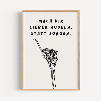 Nudeln statt Sorgen