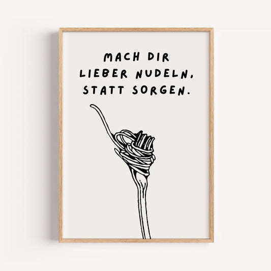 Nudeln statt Sorgen