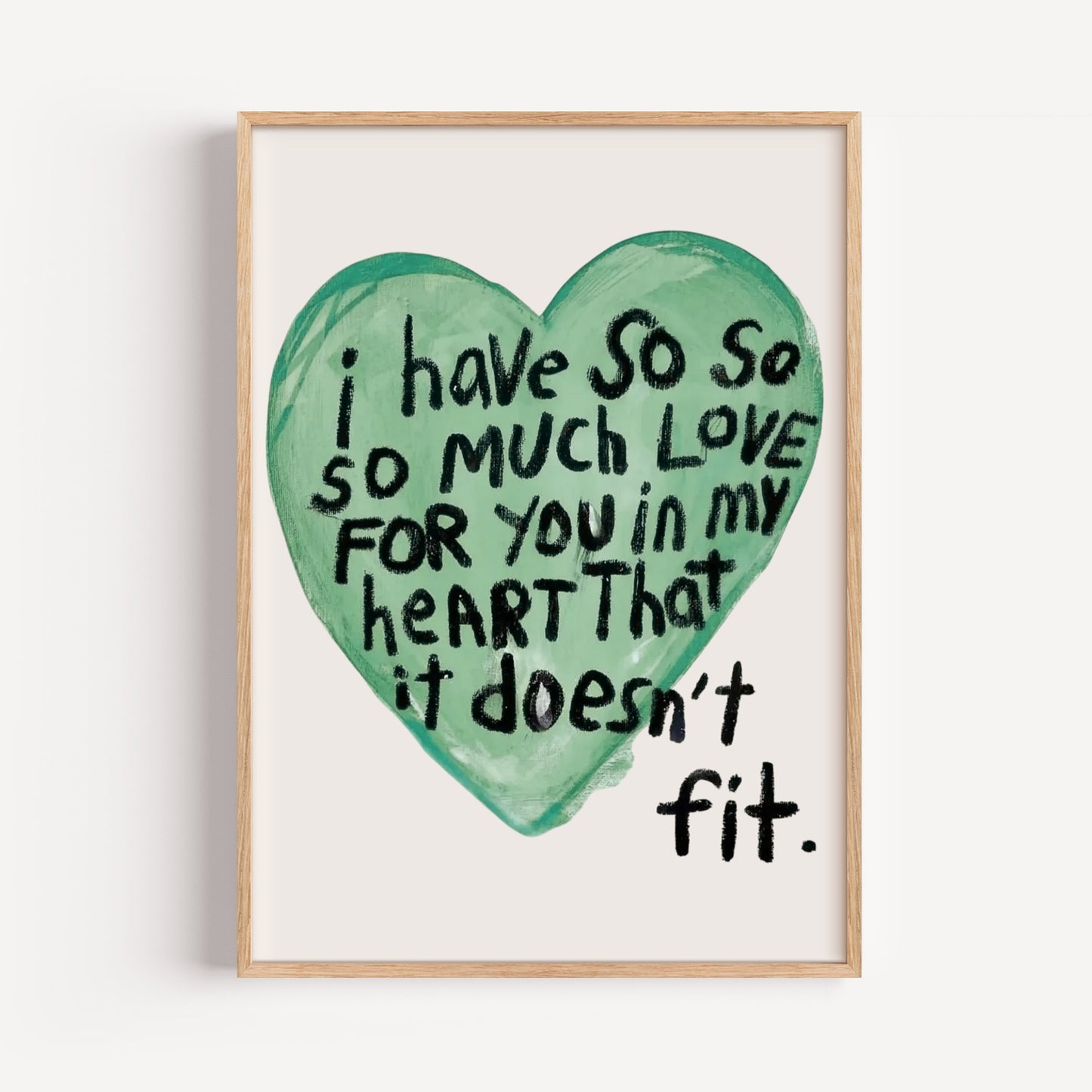 MY love doesn´t fit