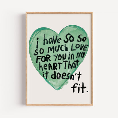 MY love doesn´t fit