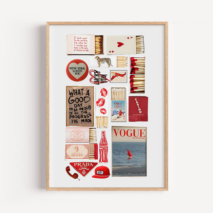 Rote Streichholzschachteln