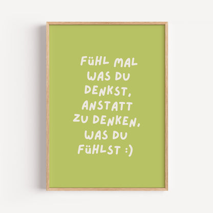 Fühl mal was du denkst