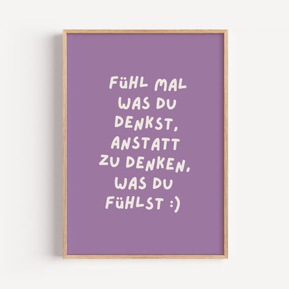 Fühl mal was du denkst