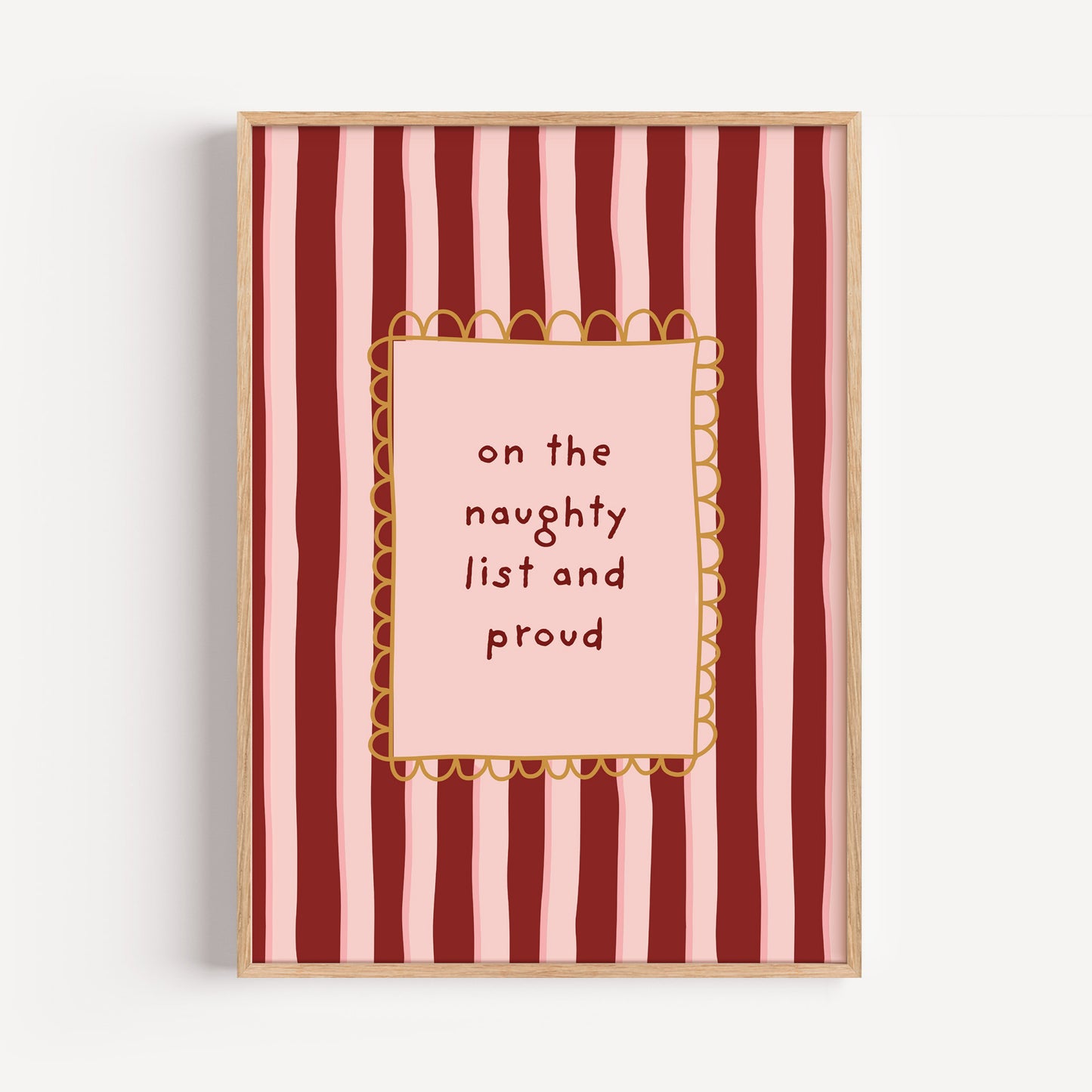 On the naughty list and proud