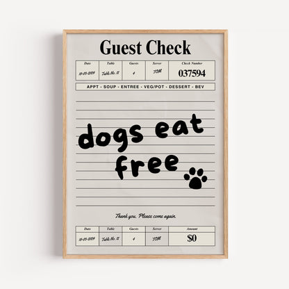 Dogs eat free