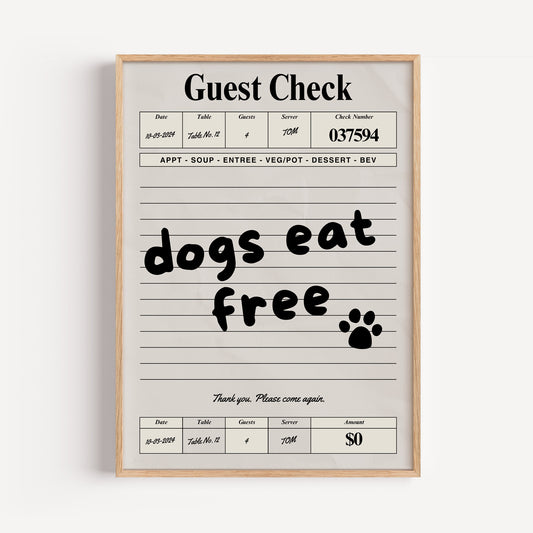 Dogs eat free