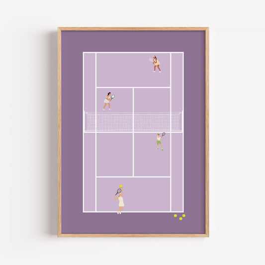 Tennis mal lila