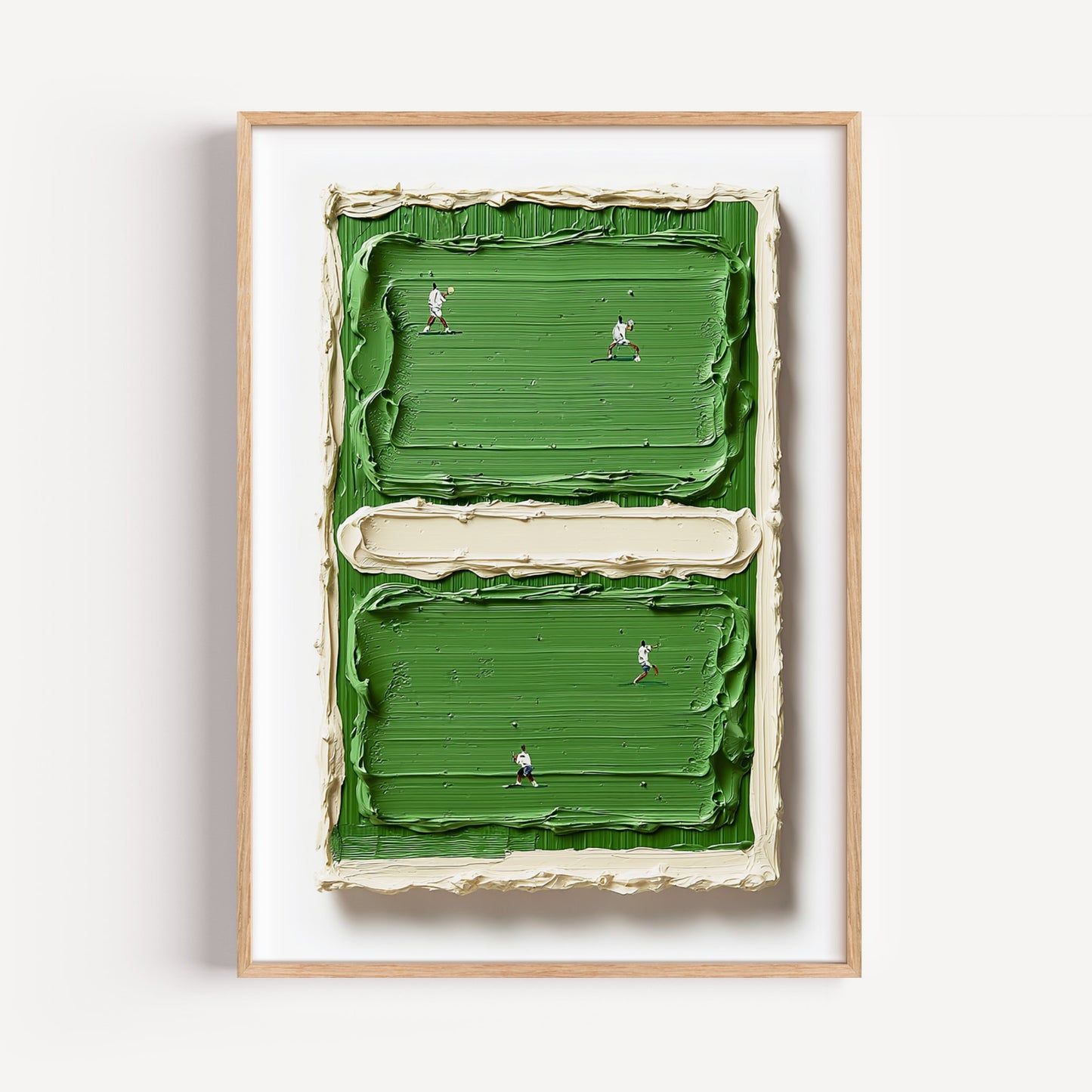 Tennisgemälde inspiriert an W.B.