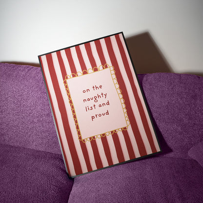 On the naughty list and proud