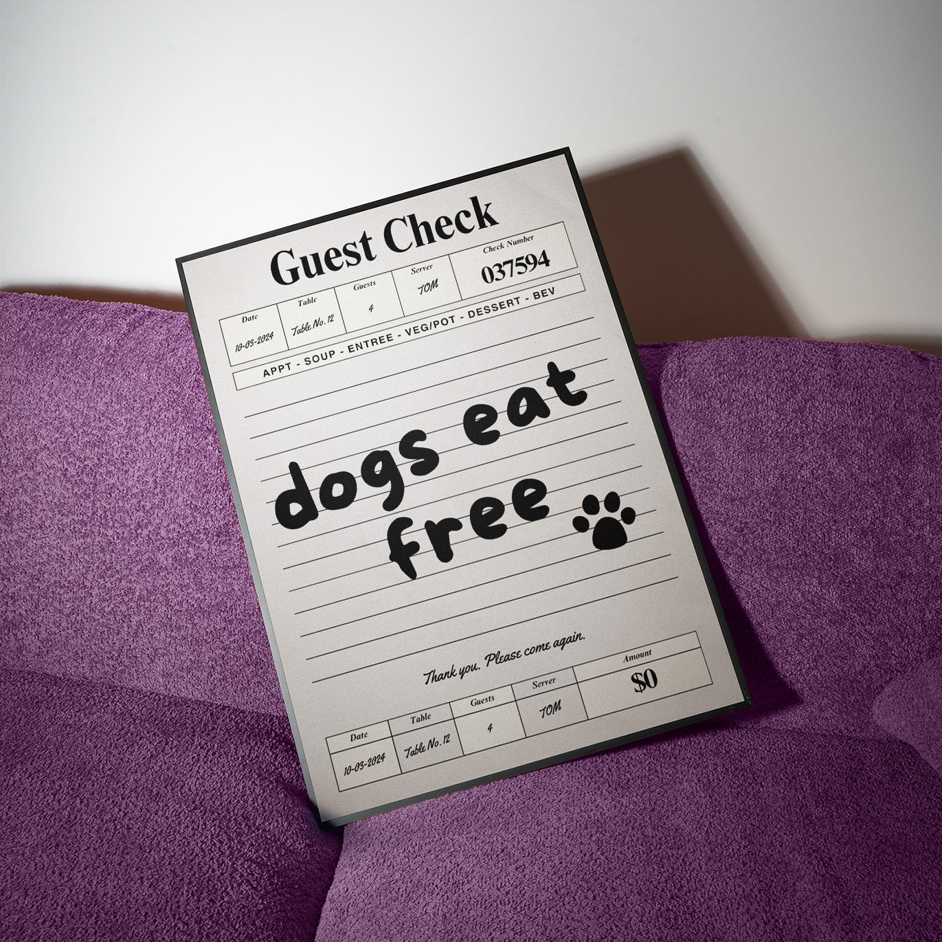 Dogs eat free
