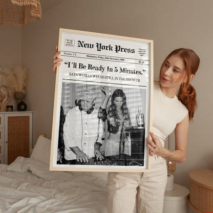 I´ll be ready in 5 Minutes.