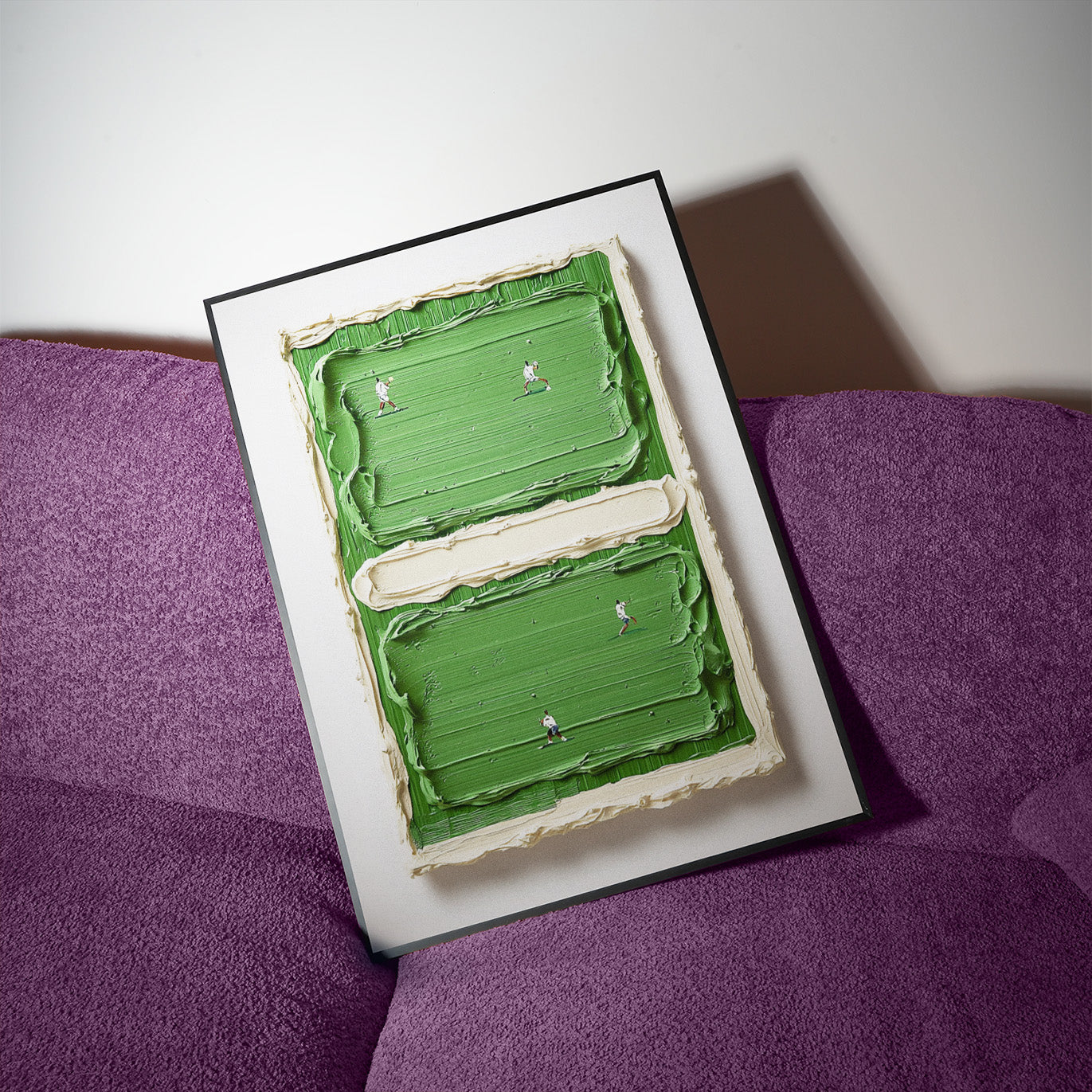 Tennisgemälde inspiriert an W.B.